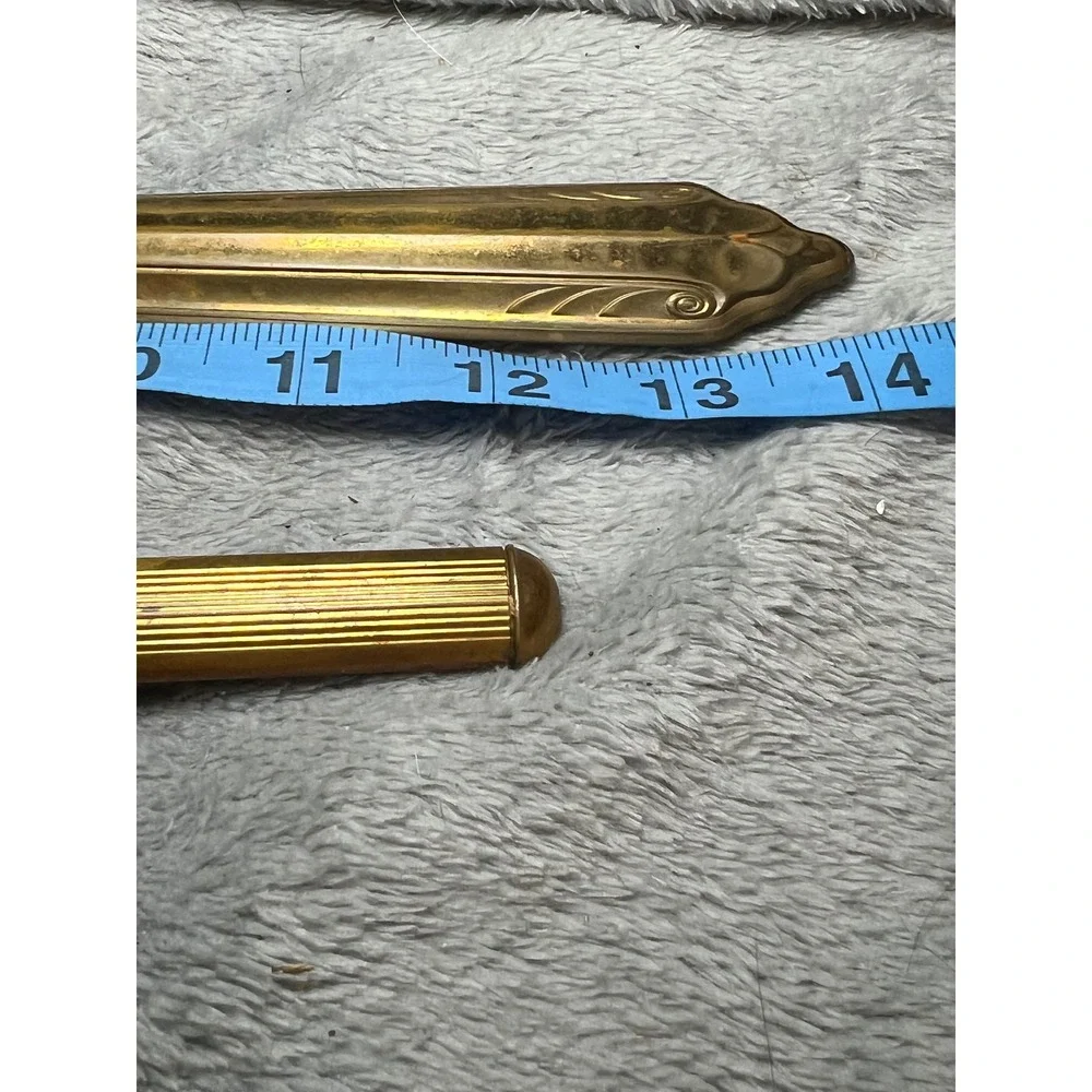 Vintage Vanity Hand Mirror‎ Set Floral Gold Tone Art Deco Dresser Decor